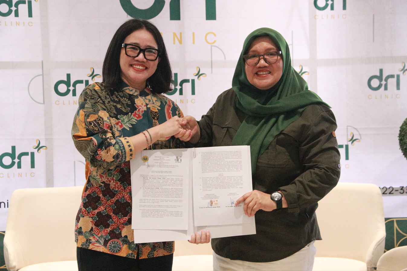 FIKK UNJ dan DRI Clinic Teken MoA untuk Penguatan Kolaborasi Akademik dan Kesehatan Olahraga
