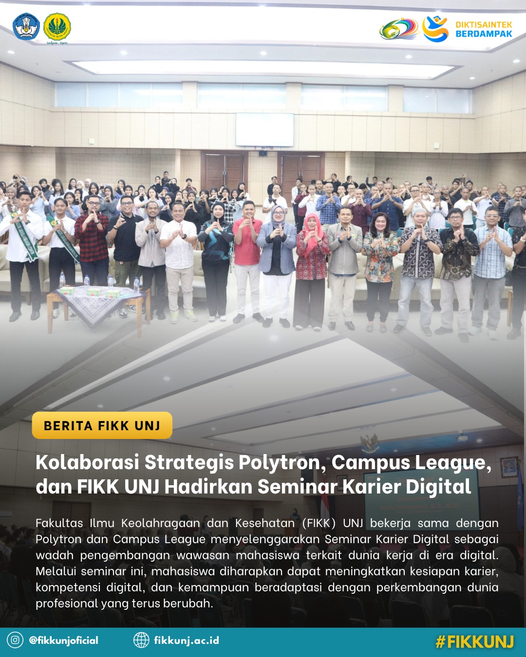 FIKK UNJ Gandeng Polytron dan Campus League Gelar Seminar Karier Digital